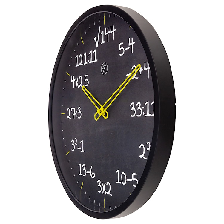 Zegar ścienny Maths 30 cm czarny  - zdjęcie 4