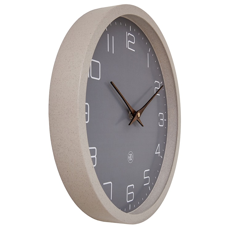 Zegar ścienny Eco 30 cm beżowy  - zdjęcie 4