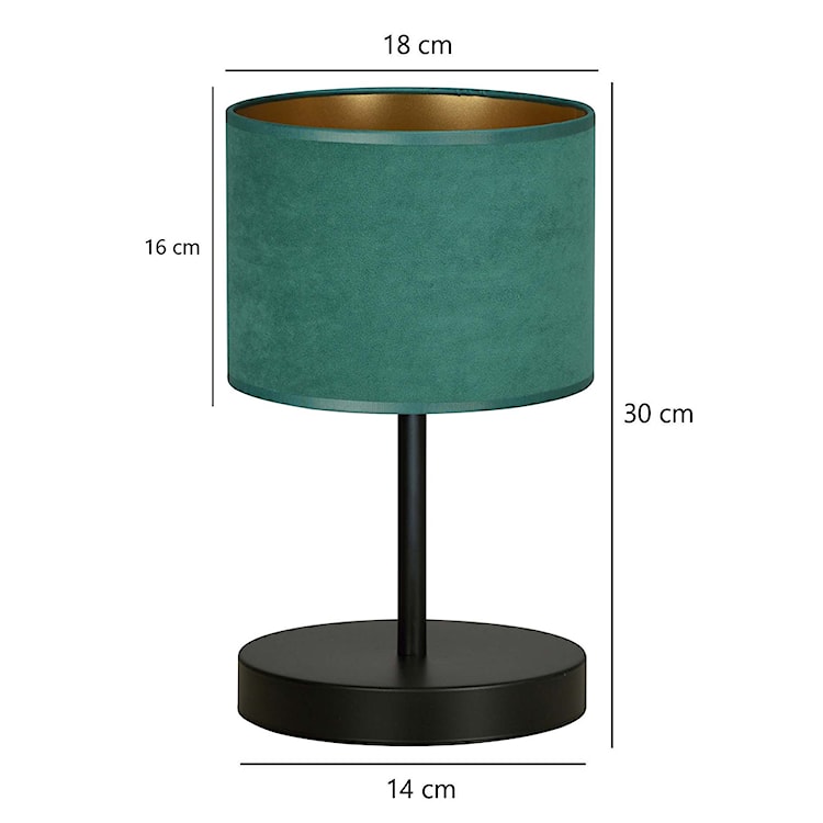 Lampka nocna Hellid średnica 18 cm zielona  - zdjęcie 5
