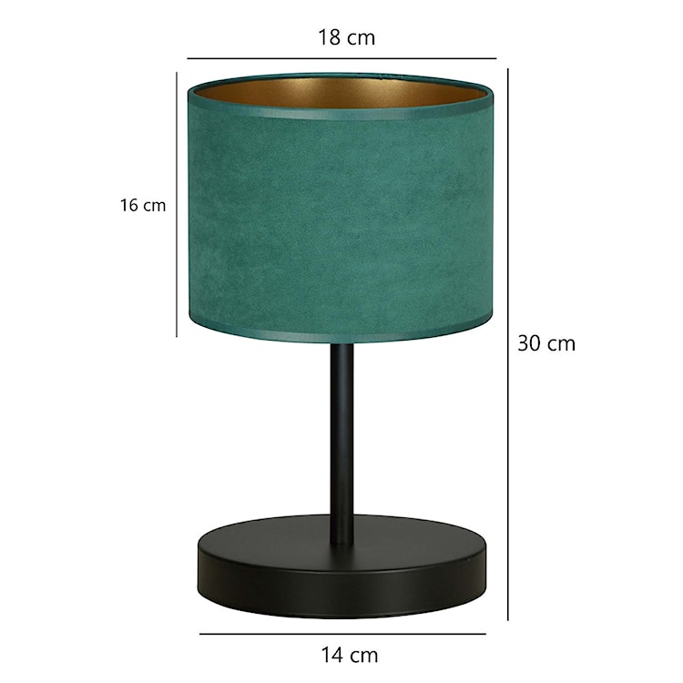 Lampka nocna Hellid średnica 18 cm zielona  - zdjęcie 5