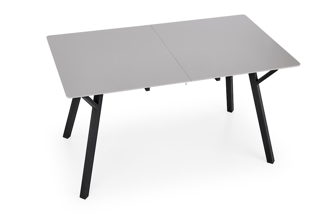 Stół rozkładany Opiatiest 140-180x80 cm jasny popiel/czarny  - zdjęcie 10