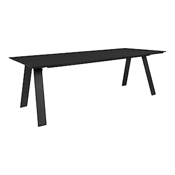 Stół ogrodowy Vervin czarny 100x220x74 cm