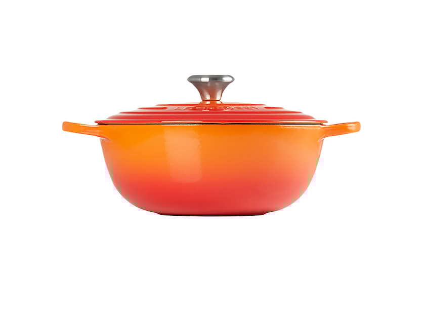 Le Creuset - Garnek żeliwny Signature La Marmite 26 cm pomarańczowy 