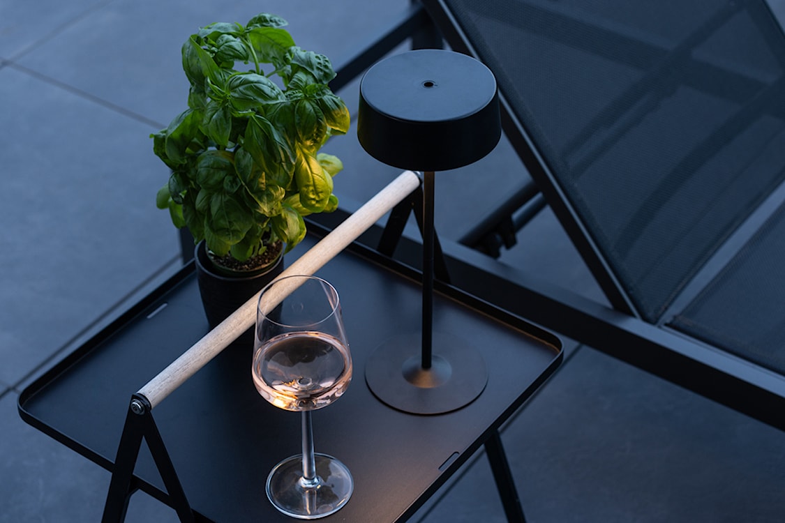 Lampa ogrodowa Tern LED 15 cm czarna  - zdjęcie 2
