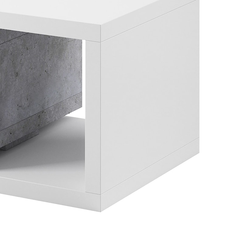 Ława Ferido 120x60 cm Beton / Biały  - zdjęcie 12