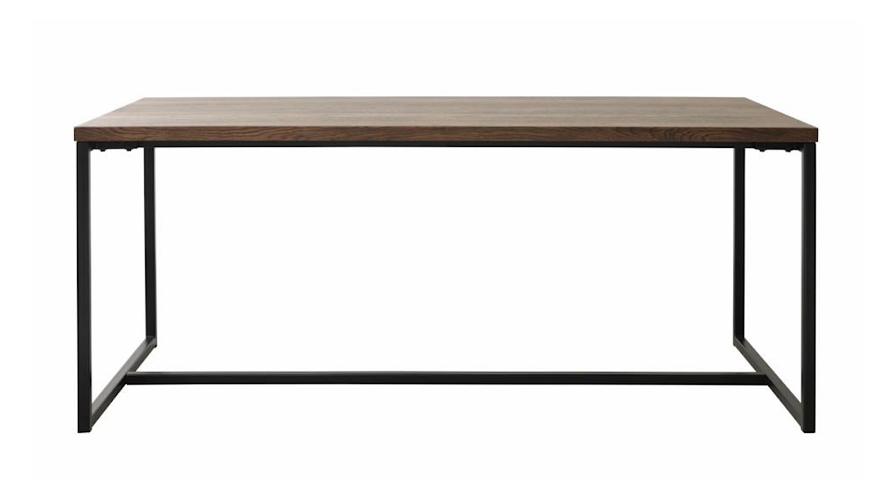 Stół do jadalni Prograle 180x90 cm dąb palony/czarny 