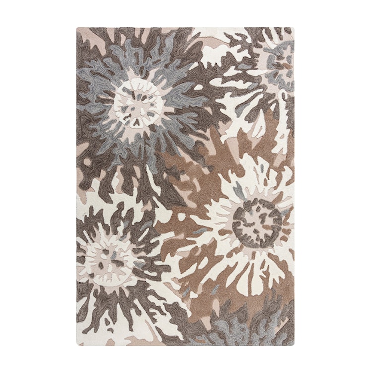 Dywan syntetyczny Soft Floral z motywem kwiatów stonowane kolory Prostokątny/160x230