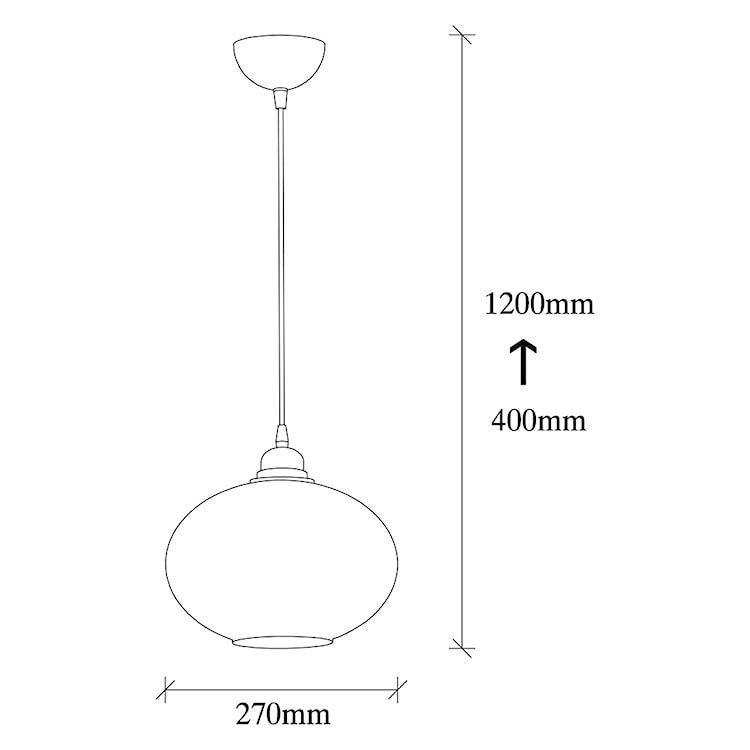 Lampa wisząca Communis 27 cm dymiony klosz  - zdjęcie 9