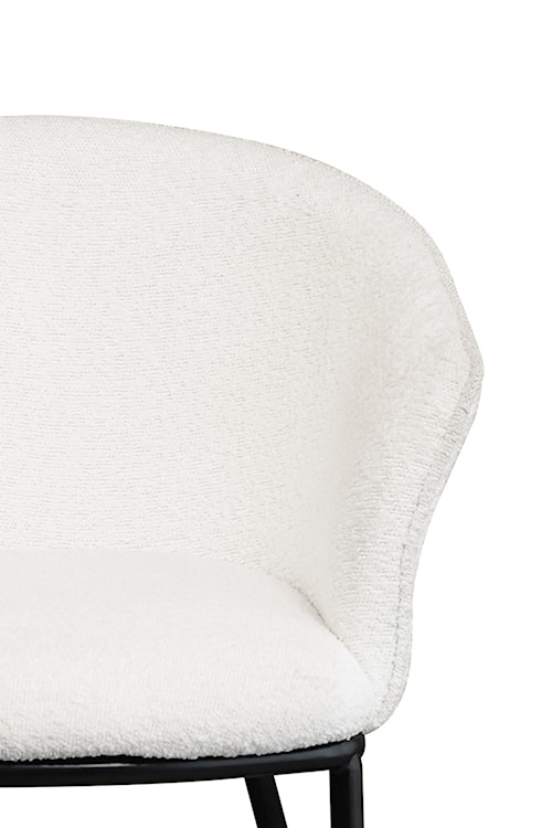 Krzesło tapicerowane Immizes jasnokremowe  - zdjęcie 4