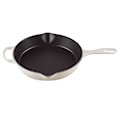 Le Creuset - Patelnia żeliwna Signature 26 cm kremowa  - zdjęcie 2