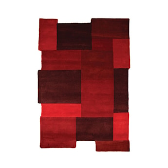 Dywan wełniany Collage czerwony Prostokątny/120x180