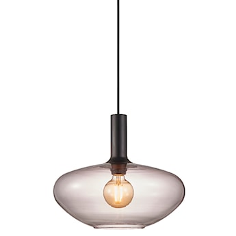 Lampa wisząca Alton średnica 35 cm szare szkło