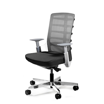 Fotel ergonomiczny Spinelly biały / tkanina BL418 czarna