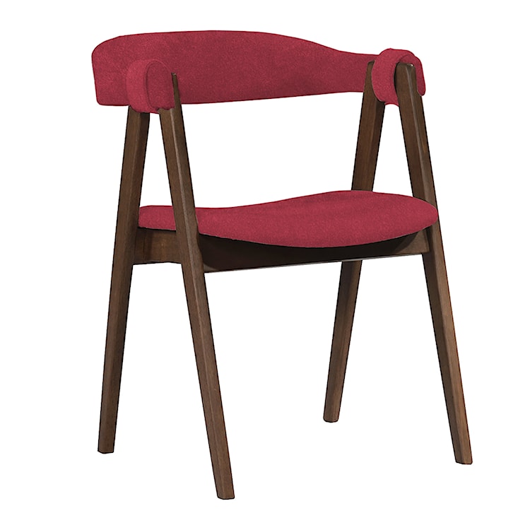 Krzesło tapicerowane Llana bordowe