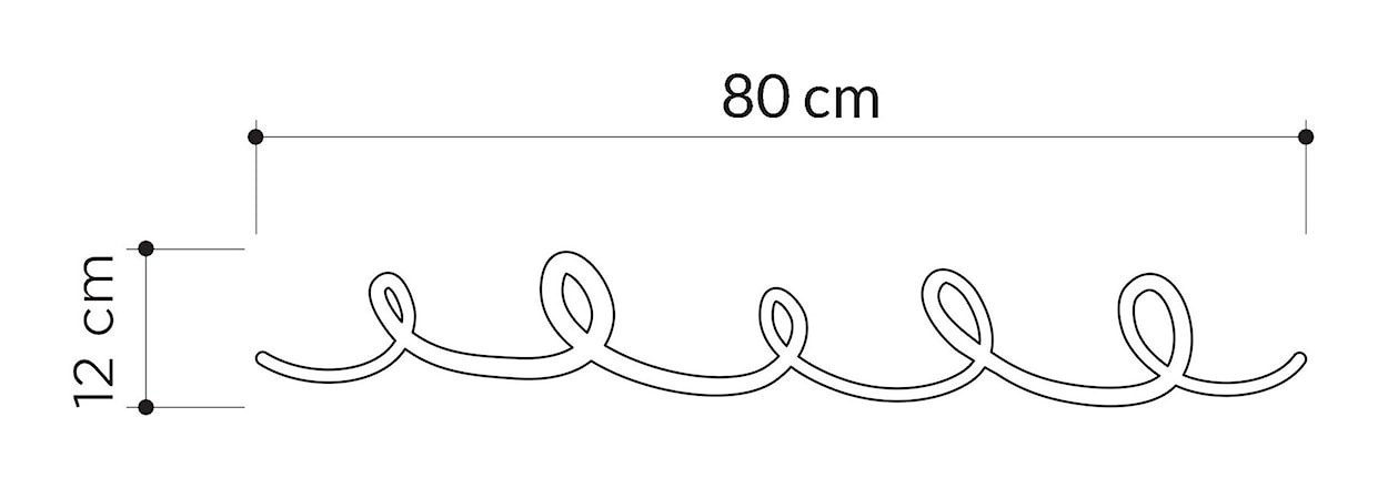 Wieszak ścienny Sing metalowy czarny  - zdjęcie 3