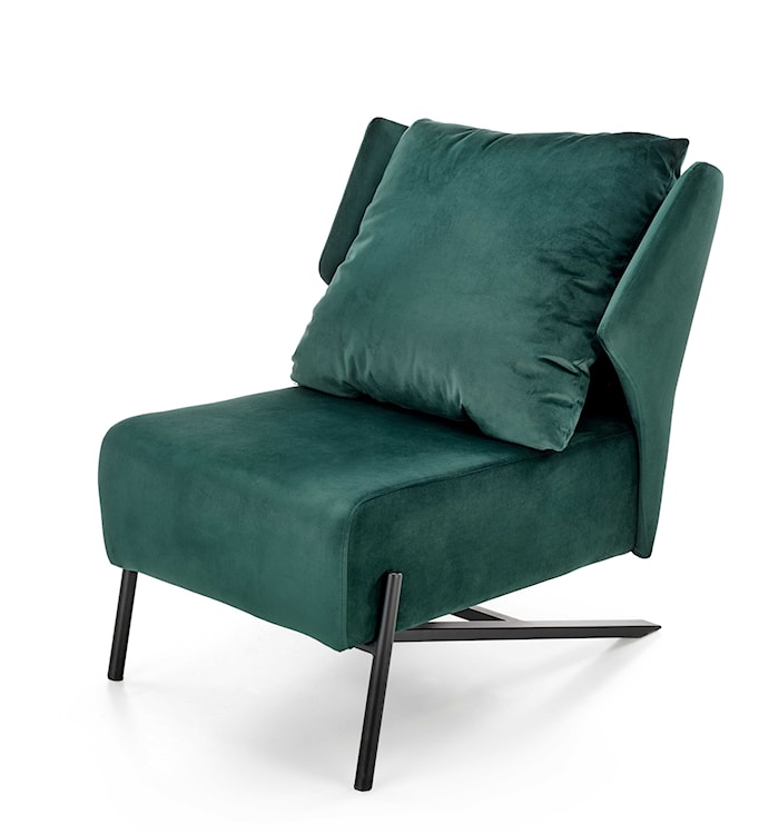 Fotel wypoczynkowy Dinable zielony velvet