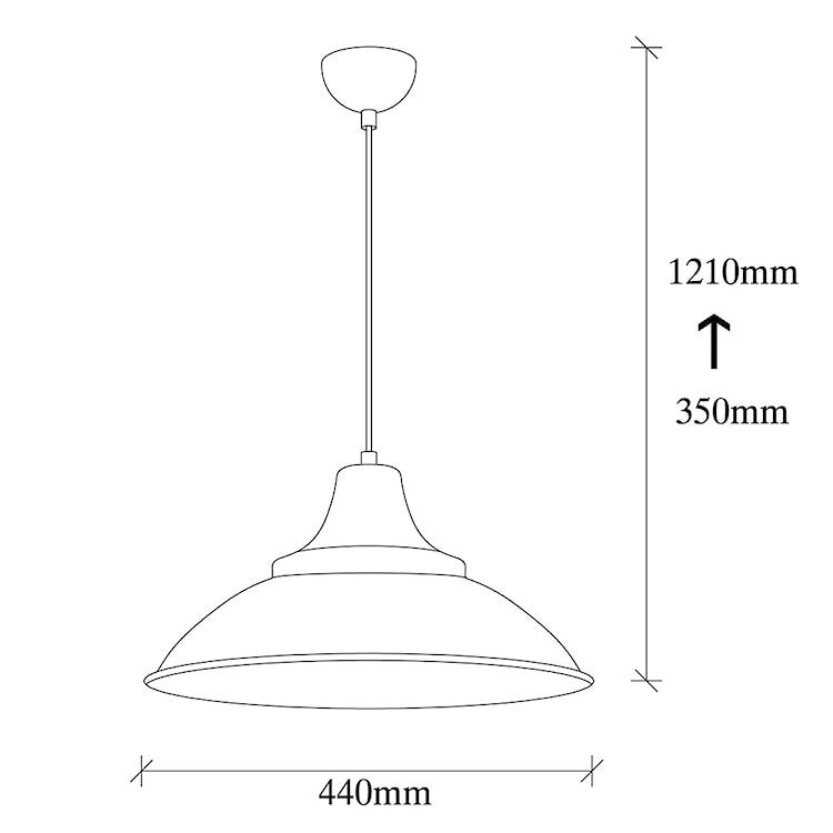 Lampa sufitowa Ardulace średnica 44 cm czarna  - zdjęcie 5