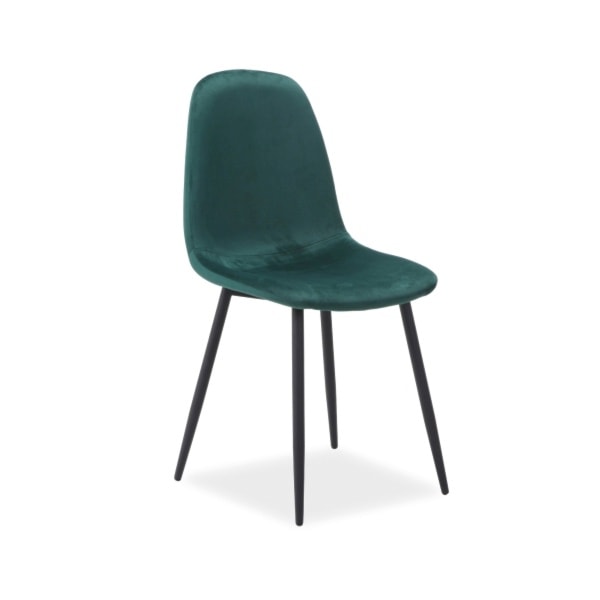 Krzesło tapicerowane Arriba zielony velvet  - zdjęcie 2