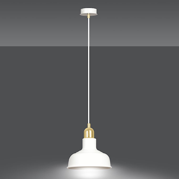 Lampa wisząca Ibere średnica 21 cm biała  - zdjęcie 6