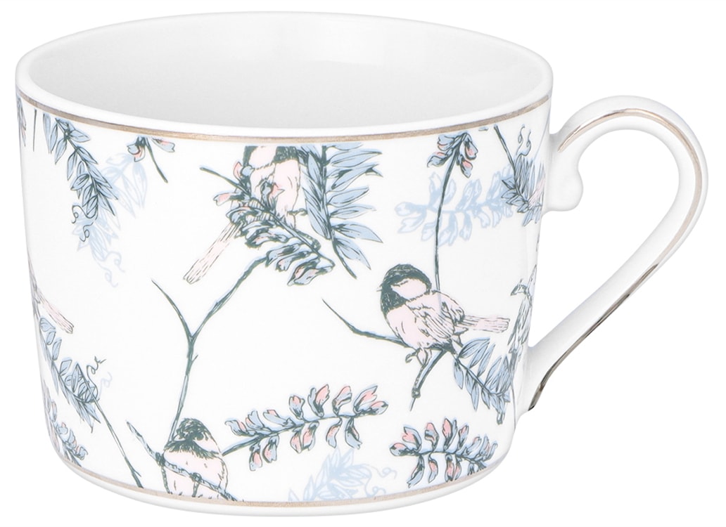 Zestaw filiżanek dla 4 os. porcelanowy Jenny 250 ml wielokolorowy  - zdjęcie 4