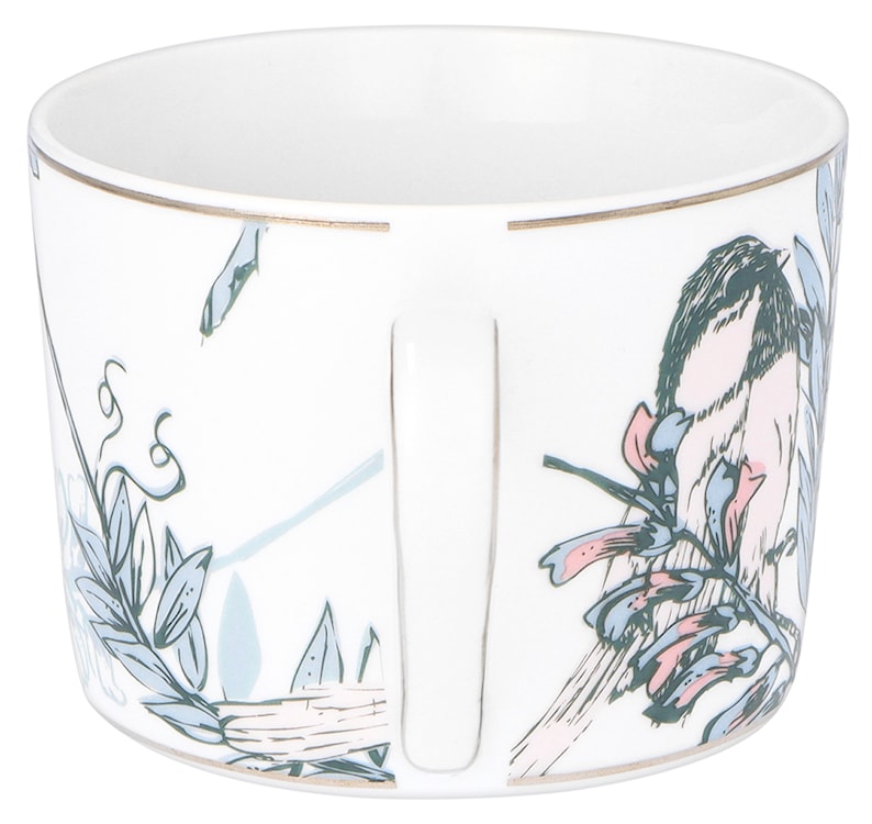 Zestaw filiżanek dla 4 os. porcelanowy Jenny 250 ml wielokolorowy  - zdjęcie 7