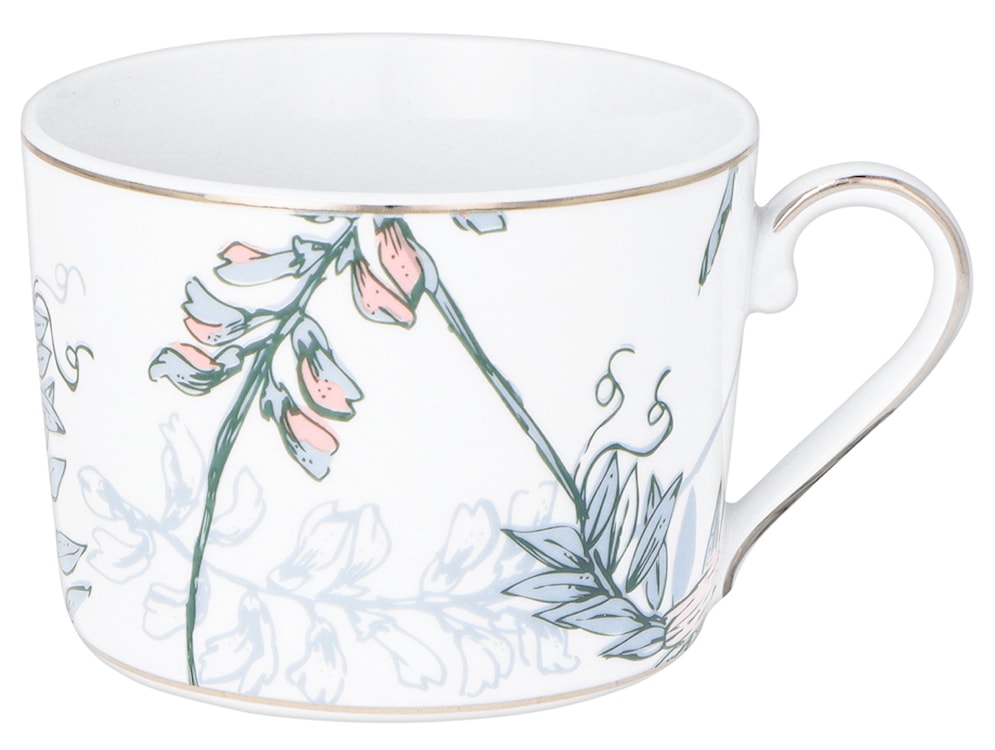 Zestaw filiżanek dla 4 os. porcelanowy Jenny 250 ml wielokolorowy  - zdjęcie 6