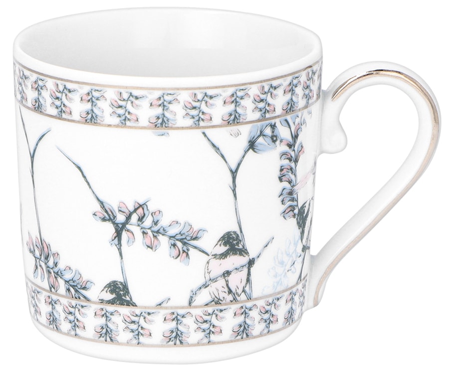 Zestaw filiżanek dla 4 os. porcelanowy Jenny 100 ml wielokolorowy  - zdjęcie 3