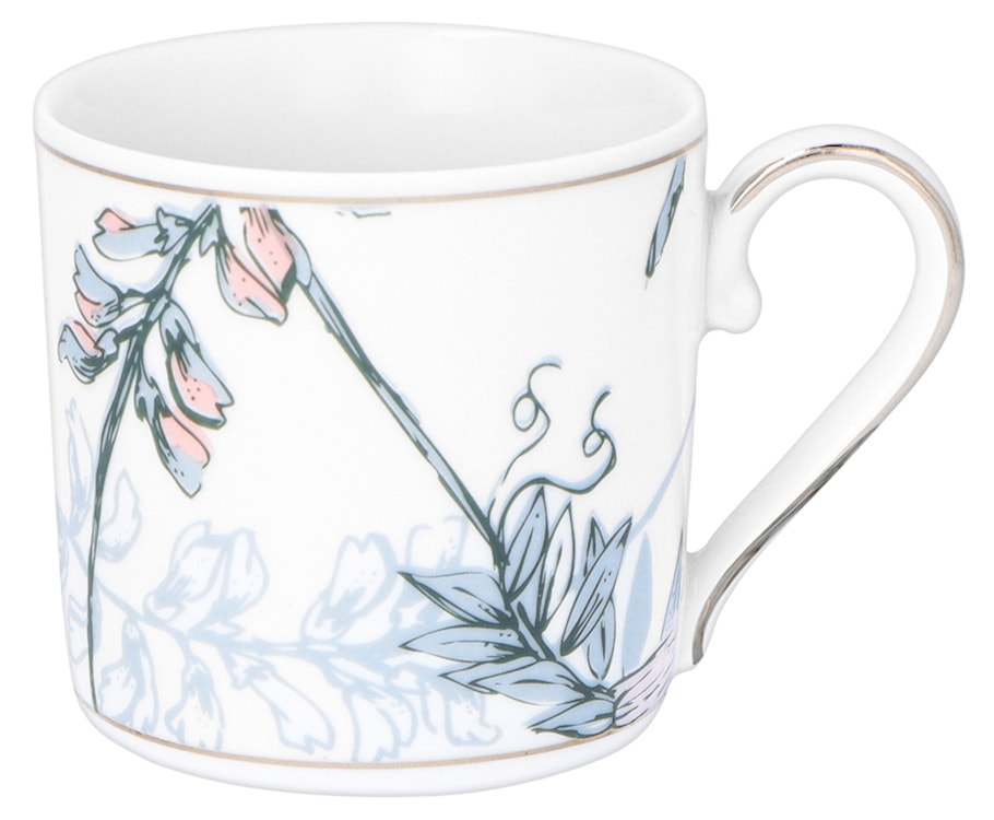 Zestaw filiżanek dla 4 os. porcelanowy Jenny 100 ml wielokolorowy  - zdjęcie 7