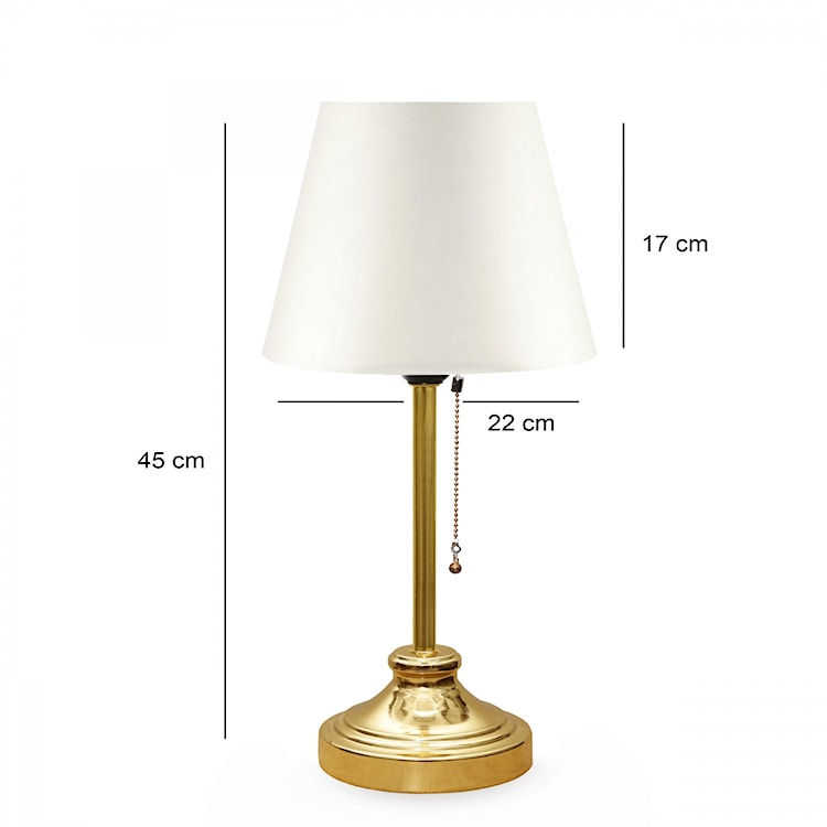 Lampka na biurko Rebrect kremowo/złota  - zdjęcie 3