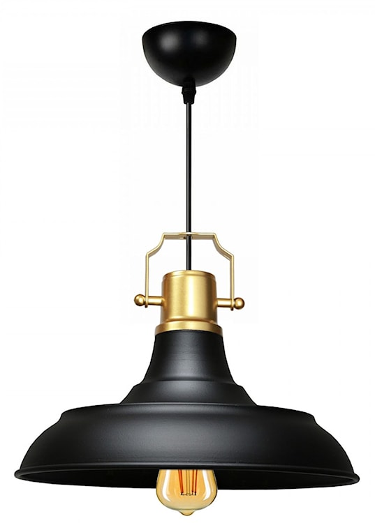 Lampa wisząca Rebrect średnica 25 cm czarna 