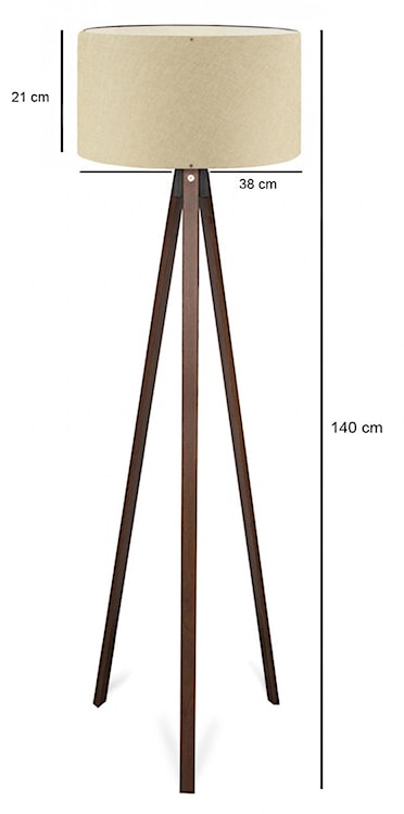 Lampa podłogowa Xalume 140 cm beżowa  - zdjęcie 3