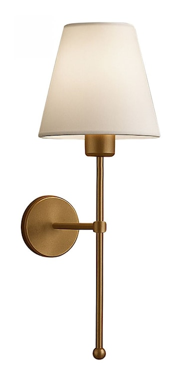 Kinkiet Luna kremowo-złoty 