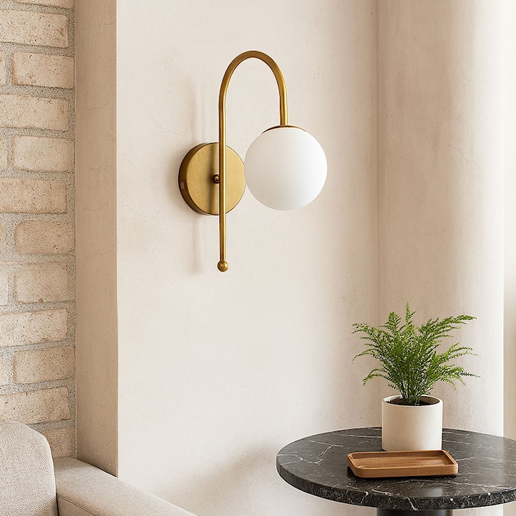 Kinkiet Zenith biało-złoty  - zdjęcie 2