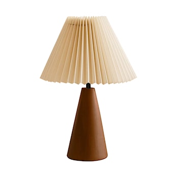 Lampa stołowa Muse brązowo-kremowa