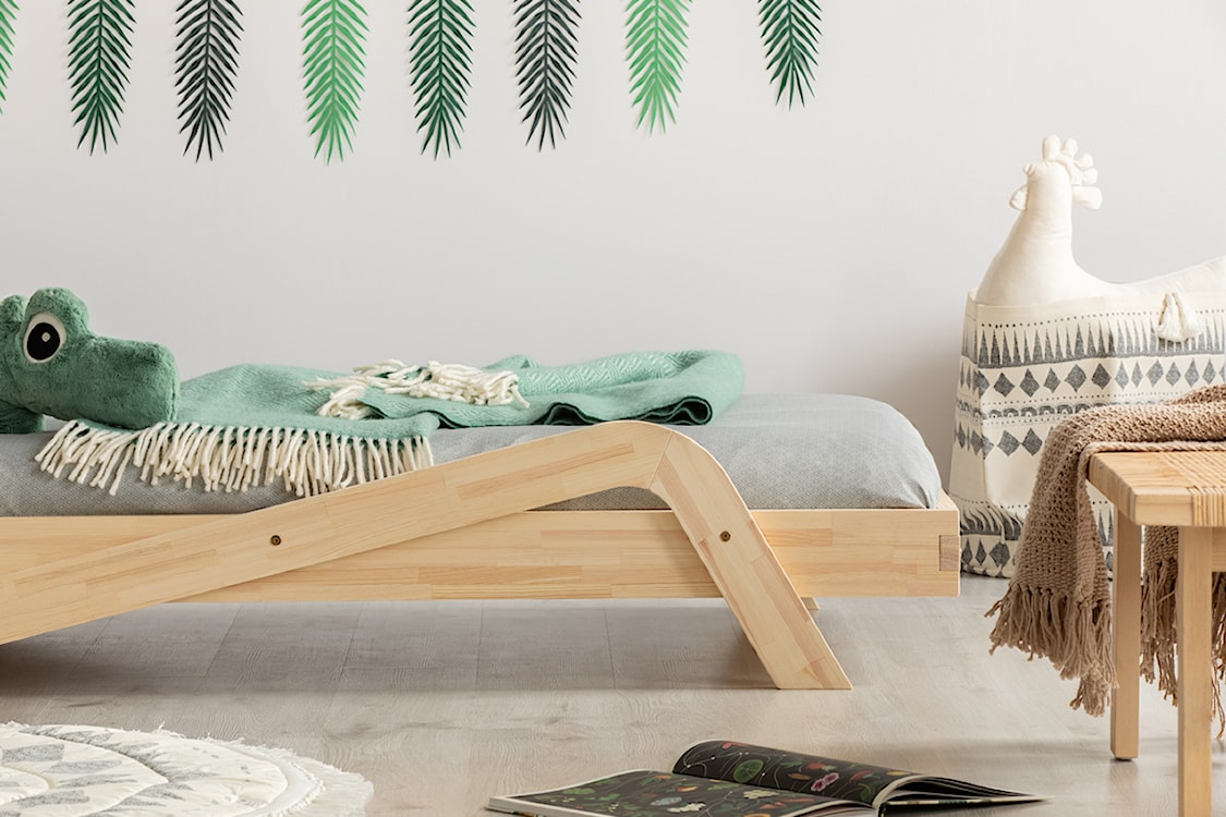 Łóżko Sabris młodzieżowe z drewna 100x200 cm  - zdjęcie 5