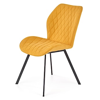 Krzesło tapicerowane Arect żółte
