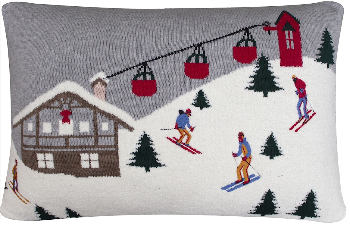 Poduszka Baewill 60x40 cm ze świątecznym wzorem 