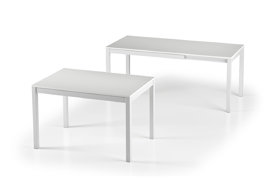 Włoski stół rozkładany Alberto 120-180x80 cm biały  - zdjęcie 7