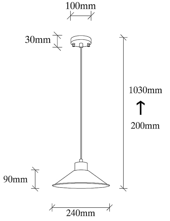 Lampa wisząca Amplija o średnicy 24 cm czarna  - zdjęcie 6