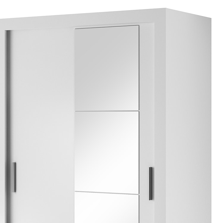 Szafa Arti 120 cm z jednym lustrem biała  - zdjęcie 4