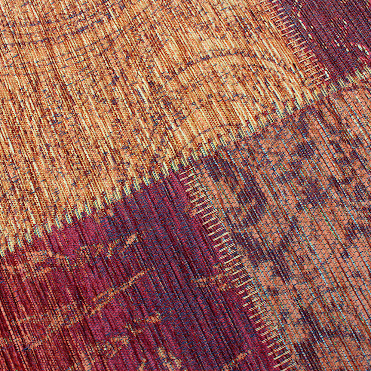 Dywan syntetyczny Patchwork Chenille terracotta Prostokątny/155x230  - zdjęcie 4