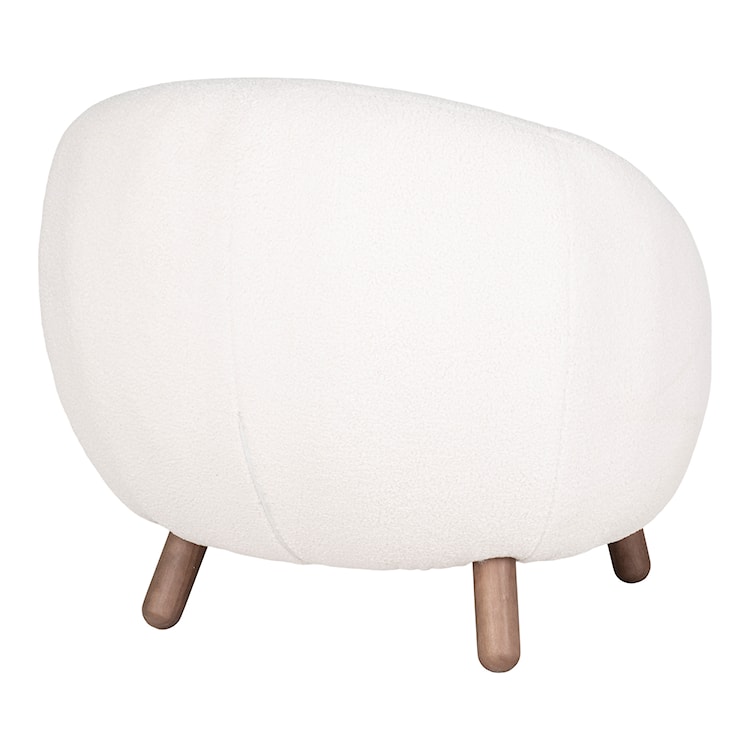 Fotel wypoczynkowy Stinvan biała tkanina boucle  - zdjęcie 5