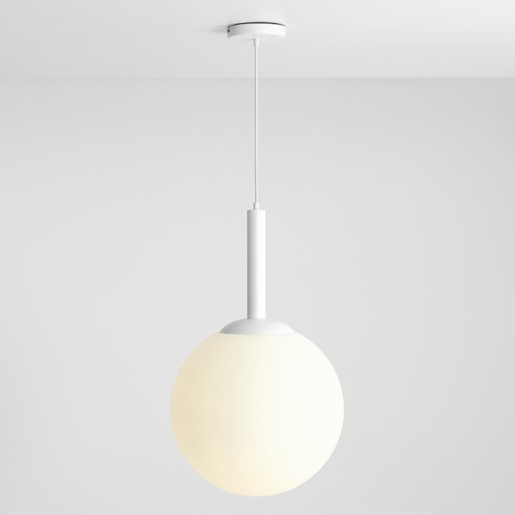 Lampa wisząca Mauric x3 średnica 40 cm biała  - zdjęcie 4