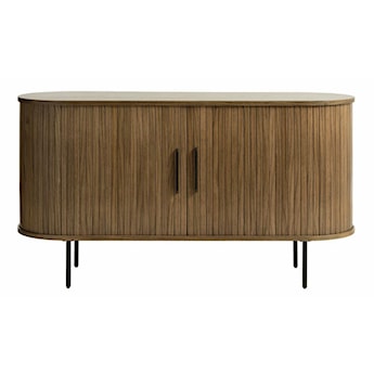 Komoda Gativel 140x76 cm lamele dąb palony