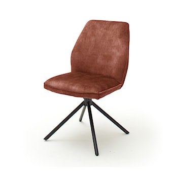 Krzesło tapicerowane Toryders obrotowe brązowy welur
