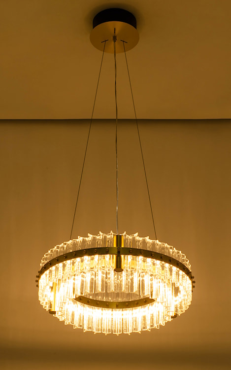 Lampa wisząca Mackerel LED podwójny okrąg średnica 47 cm  - zdjęcie 6