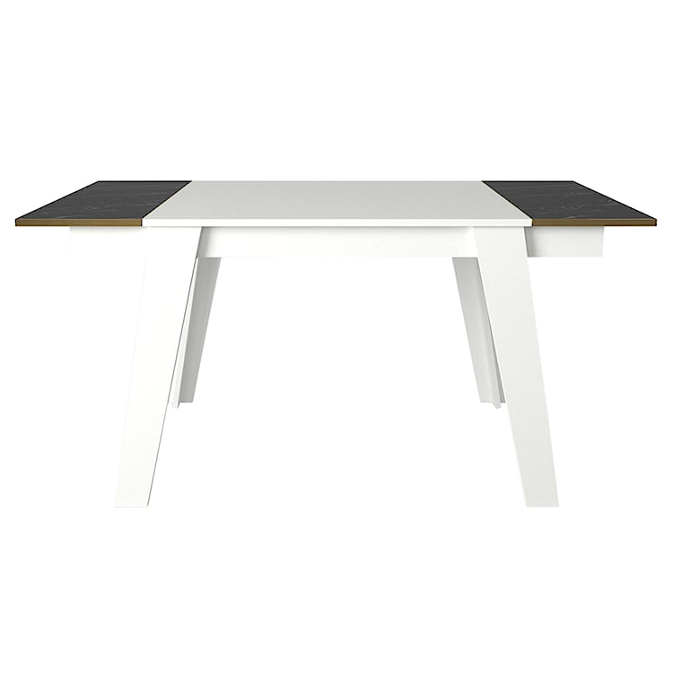 Stół do jadalni Nostirt 148,5x85 cm biało-czarny  - zdjęcie 8