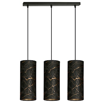 Lampa wisząca Karrla x3 50 cm czarny marmur
