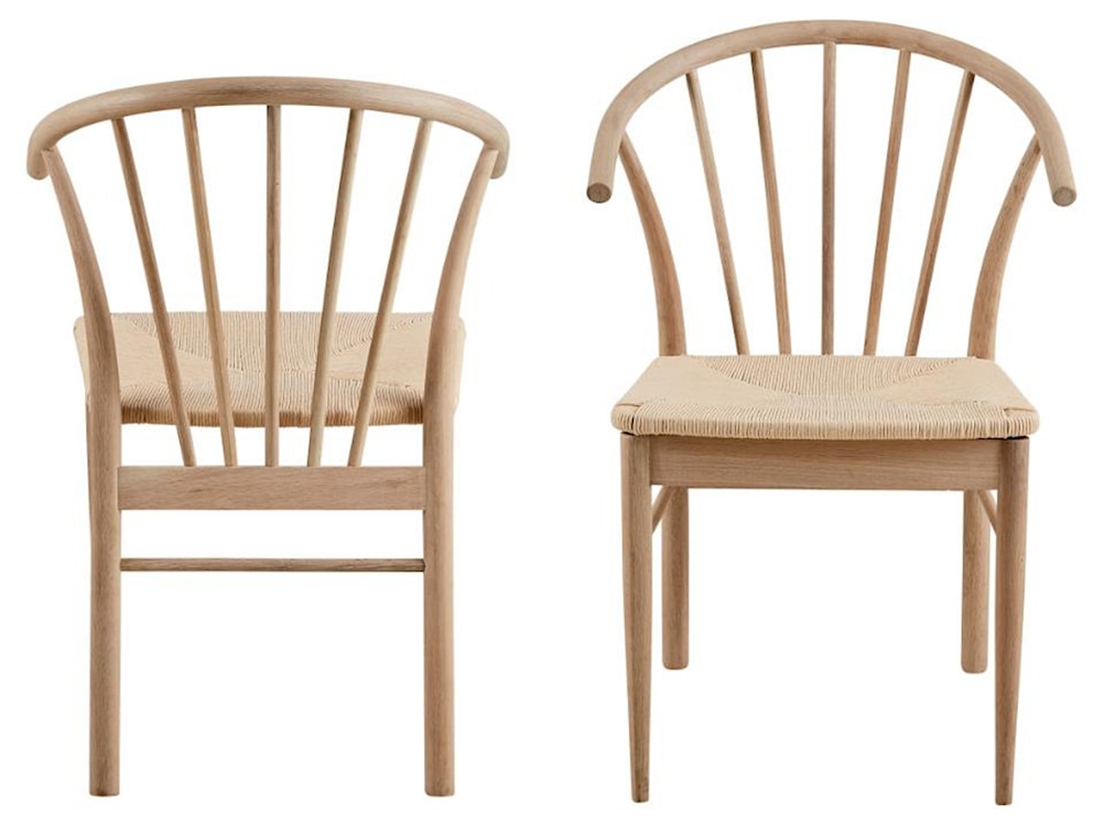 Krzesło drewniane Ruviatela dąb bielony  - zdjęcie 6