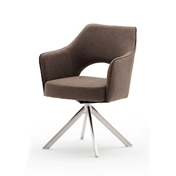Krzesło obrotowe Sailine cappuccino/srebrny